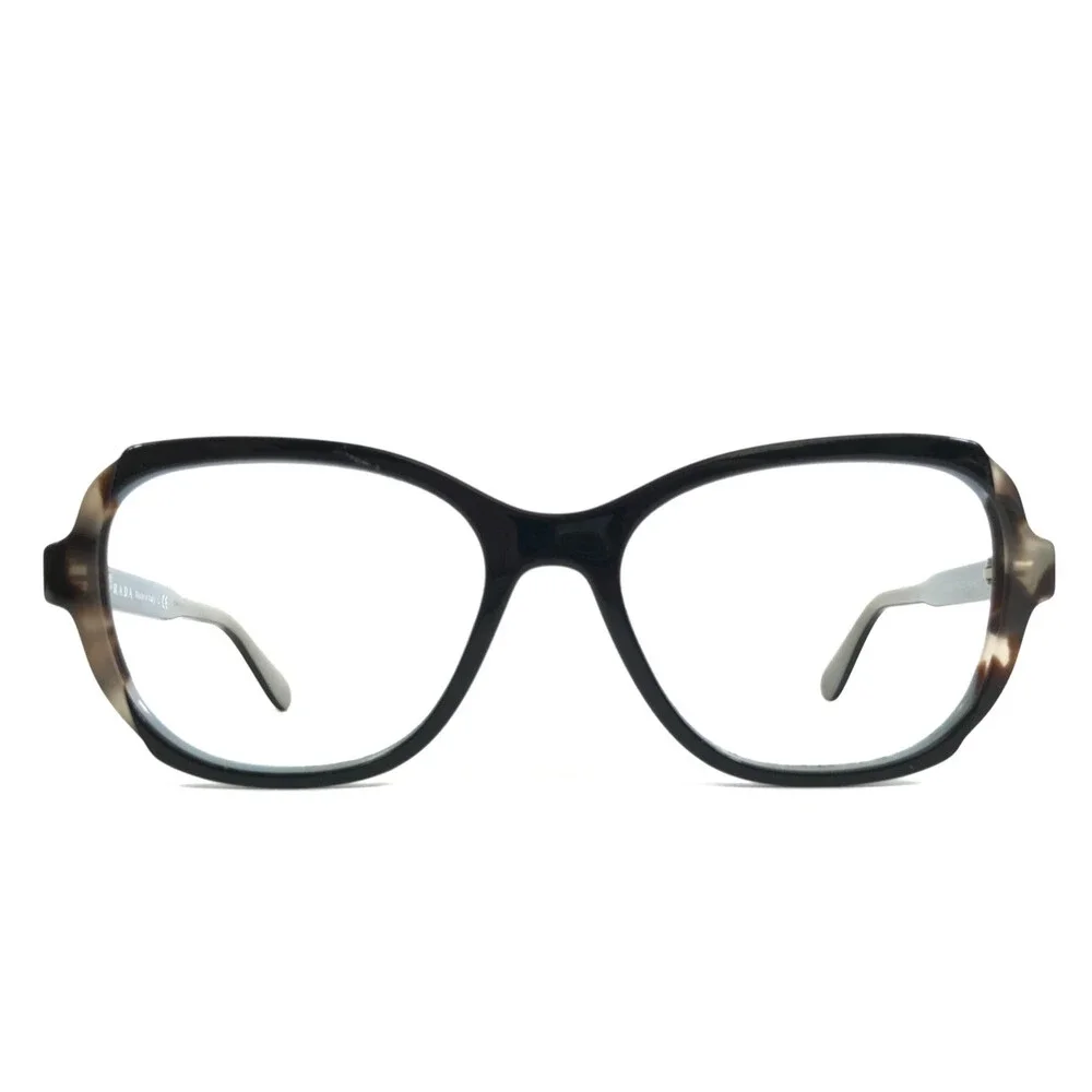 Prada Eyeglasses Frames VPR03V KHR-1O1 Black Blue Tortoise Full Rim 54-17-140